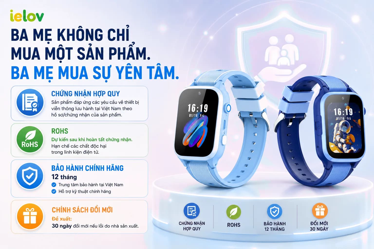 Chứng nhận hợp quy Cục Viễn Thông, RoHS & Bảo hành chính hãng 12 tháng