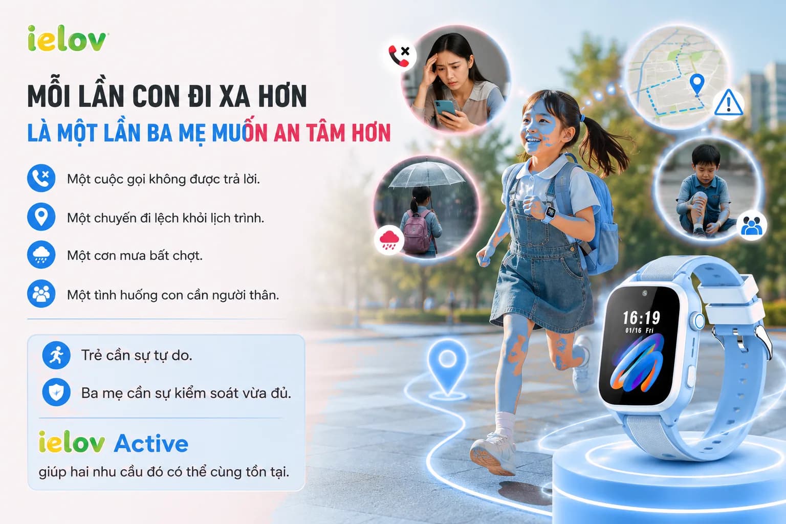 Nhu cầu tự do của con & sự an tâm đồng hành của gia đình